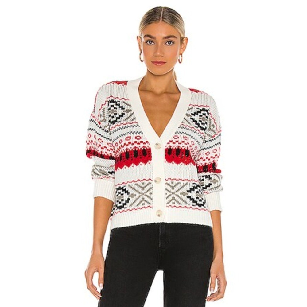 BB Dakota By Steve Madden Women's Back Country Cardigan In Ivory Size Large